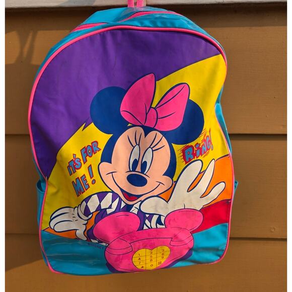 Vintage Disney Ring Minnie Mouse mini backpack By Pyramids Handbags - Picture 1 of 13